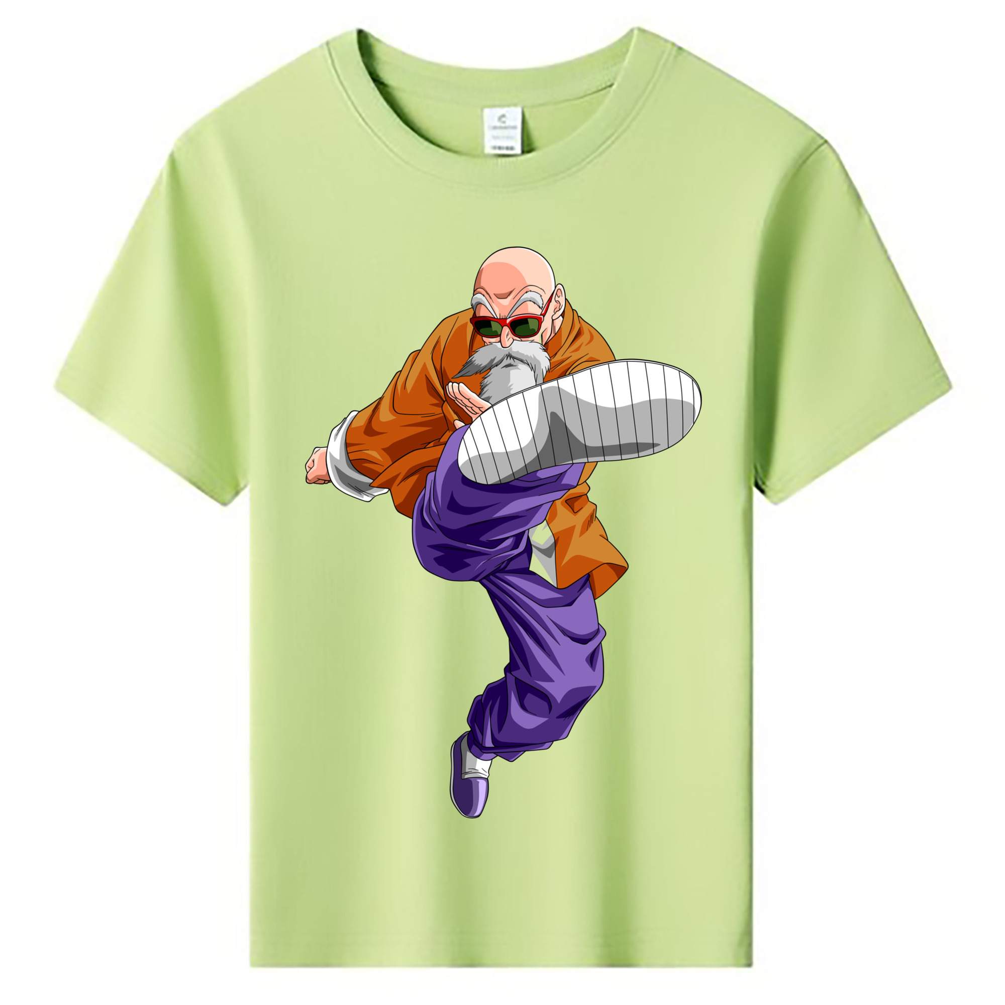 （画像用） ドラゴンボール 亀仙人（かめせんにん） DRAGON BALL Master Roshi Kame Sennin 綿100％キッズTシャツ（フロントプリント）